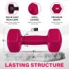 imageYes4All Vinyl Hexagon Dumbbell  Dumbbells Set of 2 Hand Weights for Home Gym ampamp Strength Training 215 lbs Weight OptionsE 10 lbs  Pink Yarrow  Pair