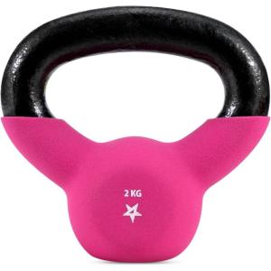 imageYes4All 232kg Neoprene CoatedPowder Coated Kettlebells Cast Iron Kettlebell Weight Sets for Home Gym Fitness ampamp Weight TrainingA 2 kg