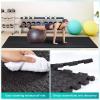 imageYes4All 121636 SQFT Puzzle Exercise Mat for Home Gym EVA Interlocking Foam Floor Tiles with Border for Workout EquipmentA Interlocking Exercise Mat  Black  12pcs