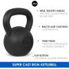 imageYes4All Cast Iron Kettlebell Strength Training Kettlebells 580 Lb 5101520253035404550607080 Lb for Full Body Workout Push up Strength Training  Single amp Kettlebell Set of 2 for MenIBlack 45lbs