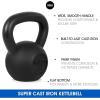 imageYes4All Cast Iron Kettlebell Strength Training Kettlebells 580 Lb 5101520253035404550607080 Lb for Full Body Workout Push up Strength Training  Single amp Kettlebell Set of 2 for MenDBlack 20lbs