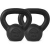 imageYes4All Cast Iron Kettlebell Strength Training Kettlebells 580 Lb 5101520253035404550607080 Lb for Full Body Workout Push up Strength Training  Single amp Kettlebell Set of 2 for MenBBlack 10lbs