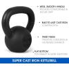 imageYes4All Cast Iron Kettlebell Strength Training Kettlebells 580 Lb 5101520253035404550607080 Lb for Full Body Workout Push up Strength Training  Single amp Kettlebell Set of 2 for MenFBlack 30lbs
