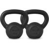 imageYes4All Cast Iron Kettlebell Strength Training Kettlebells 580 Lb 5101520253035404550607080 Lb for Full Body Workout Push up Strength Training  Single amp Kettlebell Set of 2 for MenCBlack 15lbs