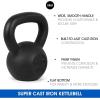 imageYes4All Cast Iron Kettlebell Strength Training Kettlebells 580 Lb 5101520253035404550607080 Lb for Full Body Workout Push up Strength Training  Single amp Kettlebell Set of 2 for MenEBlack 25lbs