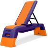 imageYes4All Multifunctional Fitness Aerobic Step PlatformAerobic Deck Household Step Workout Bench for Home Gym OrangePurple