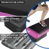 imageYes4All 189 Aerobic Exercise Step Platform with 2 Risers Adjustable Height Workout Stepper 3 6 for Home Gym3 Riser A