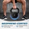 imageYes4All 220kg Neoprene Coated Cast Iron Kettlebell Kettle Bell Weight Sets for Home Gym Fitness amp Weight Training  Multicolor KettlebellsH 20 kg