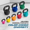 imageYes4All 220kg Neoprene Coated Cast Iron Kettlebell Kettle Bell Weight Sets for Home Gym Fitness amp Weight Training  Multicolor KettlebellsH 20 kg