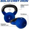 imageYes4All 232kg Neoprene CoatedPowder Coated Kettlebells Cast Iron Kettlebell Weight Sets for Home Gym Fitness amp Weight TrainingG 16 kg