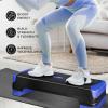 imageYes4All 2in1 Adjustable Aerobic Step Platform Fitness Exercise Stepper with Rocker Balance Board Legs for Home Workout Step Exercise amp Balance TrainingB Dark Blue