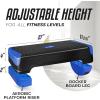 imageYes4All 2in1 Adjustable Aerobic Step Platform Fitness Exercise Stepper with Rocker Balance Board Legs for Home Workout Step Exercise amp Balance TrainingB Dark Blue