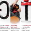 imageYes4All Adjustable Kettlebell Handle for Weight Plates Dumbbell Converter for Strength Training Kettlebells Home GymB Red  Single