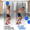 imageYes4All Medicine Balls Weight Slam Balls 45kg 68kg 9kg 113kg 136kg 18kg No Bounce Rubber Exercise Ball  Black Blue Teal Orange amp Glossy for Strength Training Power MMA Boxing Gym WeightBlue