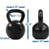 imageYes4All Solid Cast Iron Kettlebell Weights Set  Great for Full Body Workout and Strength Training  Kettlebell 80 lbs Black