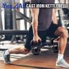 imageYes4All Solid Cast Iron Kettlebell Weights Set  Great for Full Body Workout and Strength Training  Kettlebell 80 lbs Black