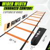 imageYes4All Agility Ladder  Adjustable Speed amp Agility Training Equipment for All Ages  Durable Portable Multiple Combo Sets AvailableG 8 Rungs Orange