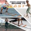 imageYes4All Agility Ladder  Adjustable Speed amp Agility Training Equipment for All Ages  Durable Portable Multiple Combo Sets AvailableG 8 Rungs Orange