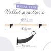 imageYes4All Single Bar Wall Mount Ballet Barre Beech Ballet Bar for Ballet Poses Home Workouts Yoga Stretching and Dance PracticeA Natural Wood