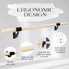imageYes4All Single Bar Wall Mount Ballet Barre Beech Ballet Bar for Ballet Poses Home Workouts Yoga Stretching and Dance PracticeA Natural Wood
