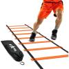 imageYes4All Agility Ladder  Adjustable Speed amp Agility Training Equipment for All Ages  Durable Portable Multiple Combo Sets AvailableG 8 Rungs Orange