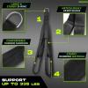 imageYes4All Tricep Strap Cable Attachment 2in1 3D Mesh Neoprene Handles 2 Inches width for Different Exercises Cable Crunch Attachment for Home GymMultiWorkout2 Inchs Width