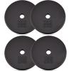 imageYes4All Standard Weight Plates 1Inch Cast Iron Barbell Weights Wide Range 550 LB Ideal for Strength Training amp Workout Routine Available in Single Pair amp Set of 41Inch Center