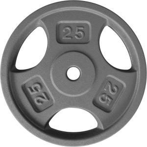 imageYes4All Standard 1Inch Grip Weight Plates Cast Iron with Multiple Sizes from 25 lb to 35 lb for Strength Training Weightlifting amp Muscle ToningG 25LB