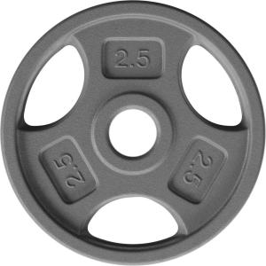 imageYes4All Standard 1Inch Grip Weight Plates Cast Iron with Multiple Sizes from 25 lb to 35 lb for Strength Training Weightlifting amp Muscle ToningJ 25LB