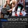imageYes4All 1 Inch Grip Cast Iron Weight Plates for Dumbbells  Standard Weight Plates  20lb