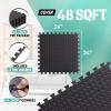 imageYes4All EVA Interlocking Mats Puzzle Floor Tiles Foam Floor Padding with Border for Furniture Home Space Living Room Garage 48 SQFT