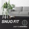 imageYes4All EVA Interlocking Mats Puzzle Floor Tiles Foam Floor Padding with Border for Furniture Home Space Living Room Garage 48 SQFT