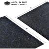 imageYes4All Heavy Duty 100 High Density Rubber Floor Tiles Interlocking Mat 6 Pcs 24 SQFT Black RedBlue Dot