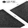 imageYes4All Heavy Duty 100 High Density Rubber Floor Tiles Interlocking Mat 6 Pcs 24 SQFT Black RedGray Dot