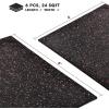 imageYes4All Heavy Duty 100 High Density Rubber Floor Tiles Interlocking Mat 6 Pcs 24 SQFT Black RedRed Dot