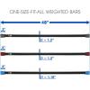 imageYes4All Total Body Workout Weighted Bar Resistance Band Bar Racks for Strength Training Exercise Bar for Yoga in Home and Gym  SingleComboColorCoded