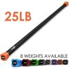 imageYes4All Total Body Workout Weighted Bar Resistance Band Bar Racks for Strength Training Exercise Bar for Yoga in Home and Gym  SingleComboColorCoded