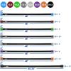 imageYes4All Total Body Workout Weighted Bar Resistance Band Bar Racks for Strength Training Exercise Bar for Yoga in Home and Gym  SingleComboColorCoded