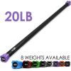 imageYes4All Total Body Workout Weighted Bar Resistance Band Bar Racks for Strength Training Exercise Bar for Yoga in Home and Gym  SingleComboColorCoded