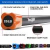 imageYes4All Total Body Workout Weighted Bar Resistance Band Bar Racks for Strength Training Exercise Bar for Yoga in Home and Gym  SingleComboColorCoded