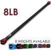 imageYes4All Total Body Workout Weighted Bar Resistance Band Bar Racks for Strength Training Exercise Bar for Yoga in Home and Gym  SingleComboColorCoded