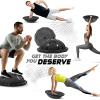 imageYes4All Balance Ball 880lbs Fitness Work Out Half Ball Home Gym Equipment for Exercise Yoga Trainer Core Strength