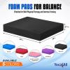 imageYes4All Balance Pad Nonslip TPE Foam Balance Pad with Upgraded Sizes  L XL XXL Balance Mat for Fitness Yoga amp Stability Training  Multicolor OptionsHBlack  XL  19 x 15 x 2 25