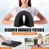 imageYes4All Balance Pad Nonslip TPE Foam Balance Pad with Upgraded Sizes  L XL XXL Balance Mat for Fitness Yoga amp Stability Training  Multicolor OptionsBBlack  L  15 5 x 13 x 2