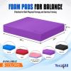 imageYes4All Balance Pad Nonslip TPE Foam Balance Pad with Upgraded Sizes  L XL XXL Balance Mat for Fitness Yoga amp Stability Training  Multicolor OptionsJPurple  XL  19 x 15 x 2 25