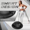 imageYes4All Combo Half Ball Balance Trainer Balance Massager Roller for Yoga Pilates StretchesA1 Black with Hook