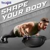 imageYes4All Combo Half Ball Balance Trainer Balance Massager Roller for Yoga Pilates StretchesA1 Black with Hook