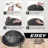imageYes4All Combo Half Ball Balance Trainer Balance Massager Roller for Yoga Pilates StretchesA1 Black with Hook