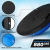 imageYes4All Combo Half Ball Balance Trainer Balance Massager Roller for Yoga Pilates StretchesA2 BlueBlack with Hook