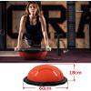 imageYes4All Combo Half Ball Balance Trainer Balance Massager Roller for Yoga Pilates StretchesB RedBlack